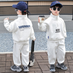 男童春秋装卫衣套装儿童运动服两件套帅气童装立领卫衣卫裤潮酷帅