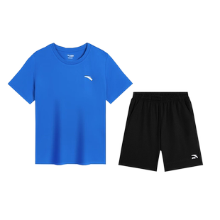 安踏儿童套装男童2026夏季新款官方旗舰店冰丝速干短袖运动服夏装