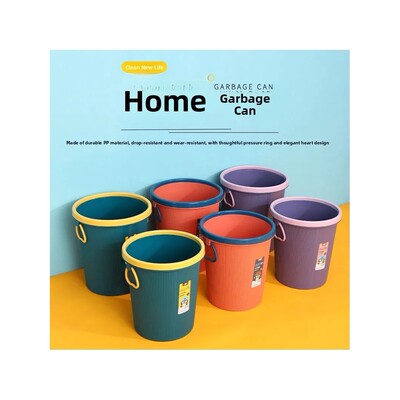 Thickened Large Hotel Home Use Uncovered Trash Can Office Ki