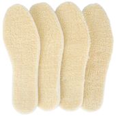 Warm Lambskin Insoles Fleece Adjustable Thickened with and