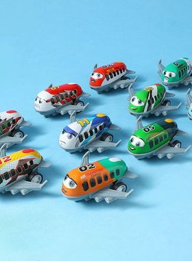 Kawaii Children Mini Alloy Pull Back Cartoon Small Aircraft
