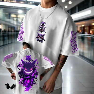 Pokémon Animation Derivatives Gengar Printing T-shirt Men's