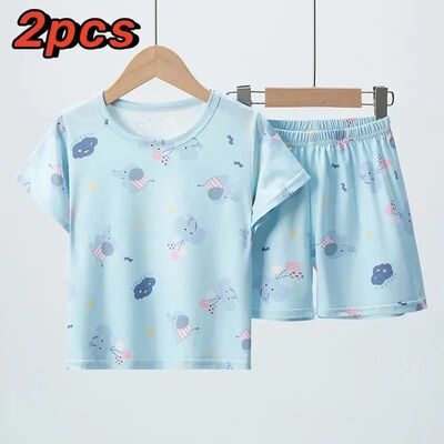 Summer CHILDREN'S Clothing Short Sleeve Shorts 2-piece Suit