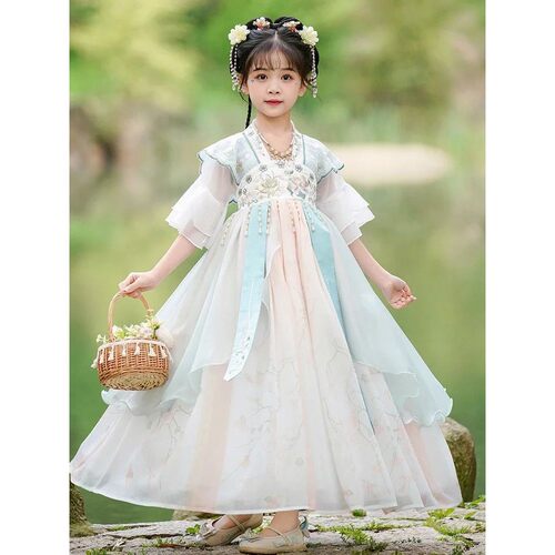 Summer Dress New Kids Tang Dynasty Chinese Traditional Hanfu