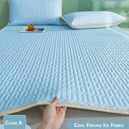 Cool Feeling Mattress Cover Single/Double/Queen Bed Sheet Su