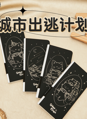 莱恩纸品weeks手账本城市出逃计划简约ins风手帐本A6周计划随身便