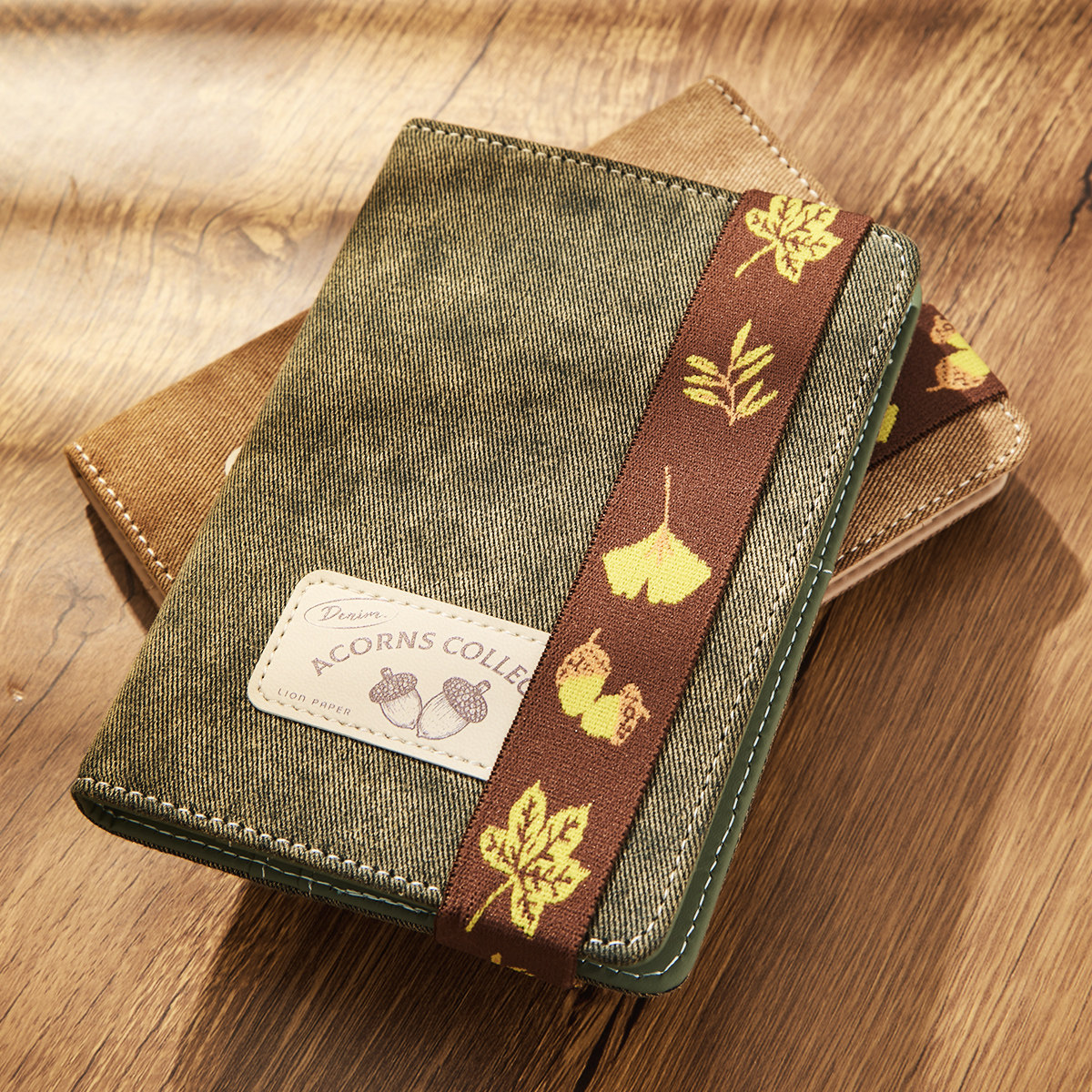 莱恩纸品A6牛仔封套本可拆卸手账本空白内页笔记本方方本手账本加厚