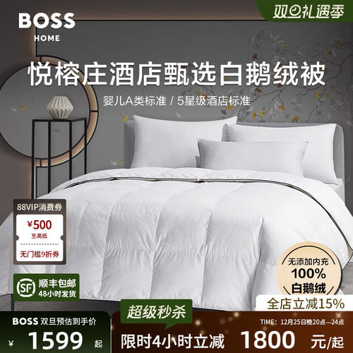 boss酒店居家四季可用白鹅绒被
