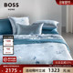 BOSS进口全棉贡缎高支简约高级感花卉轻奢纯棉床上四件套SHADOW