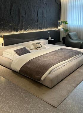 BONALDO-Squaring榻榻米床意式极简床磨砂布床1.8米1.5米双人床