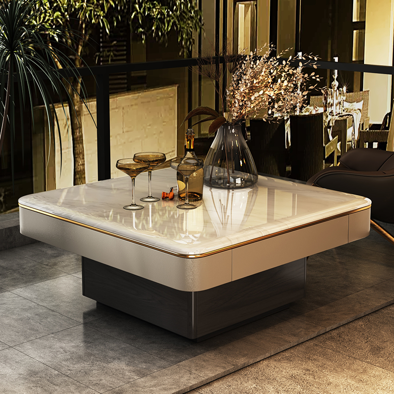 天然奢石边几轻高级感沙发