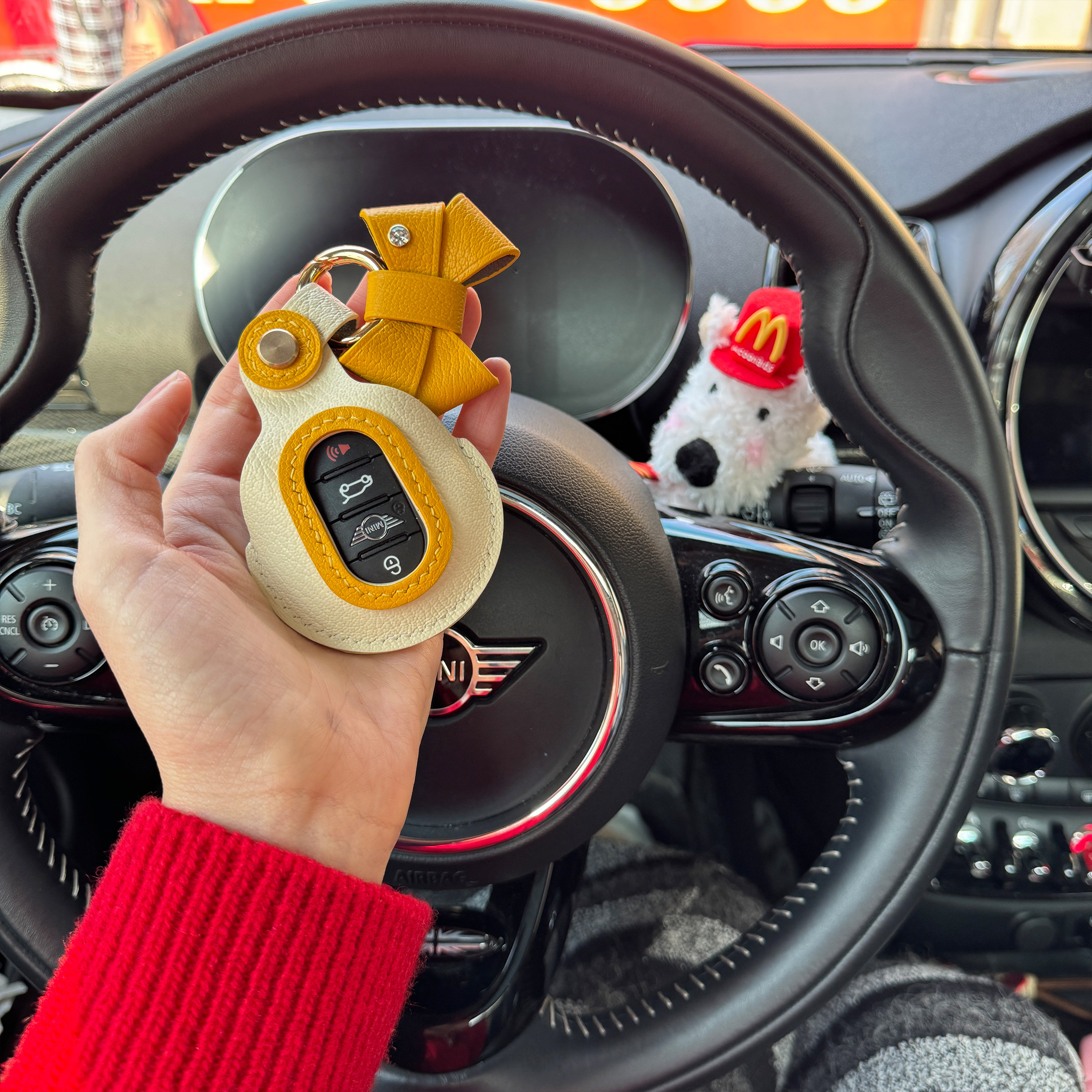 小王子的设计适用于宝马迷你MINI米奇耳朵蝴蝶结车钥匙包头层牛皮,汽车用品/电子/清洗/改装,车用钥匙包,淘宝优惠券,粉丝福利购,淘宝优惠卷