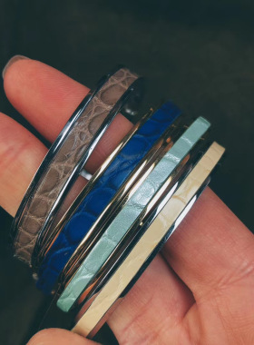 小王子的设计镀金钛钢皮质手环