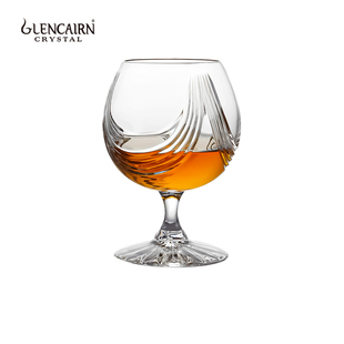 英国进口格兰凯恩glencairn 创意复古刻花白兰地酒杯 水晶玻璃欧式