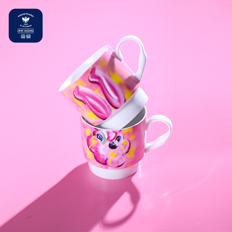 俄皇LOMONOSOV多重性格兔系列高颜值马克对杯子水杯礼物IPM HOME