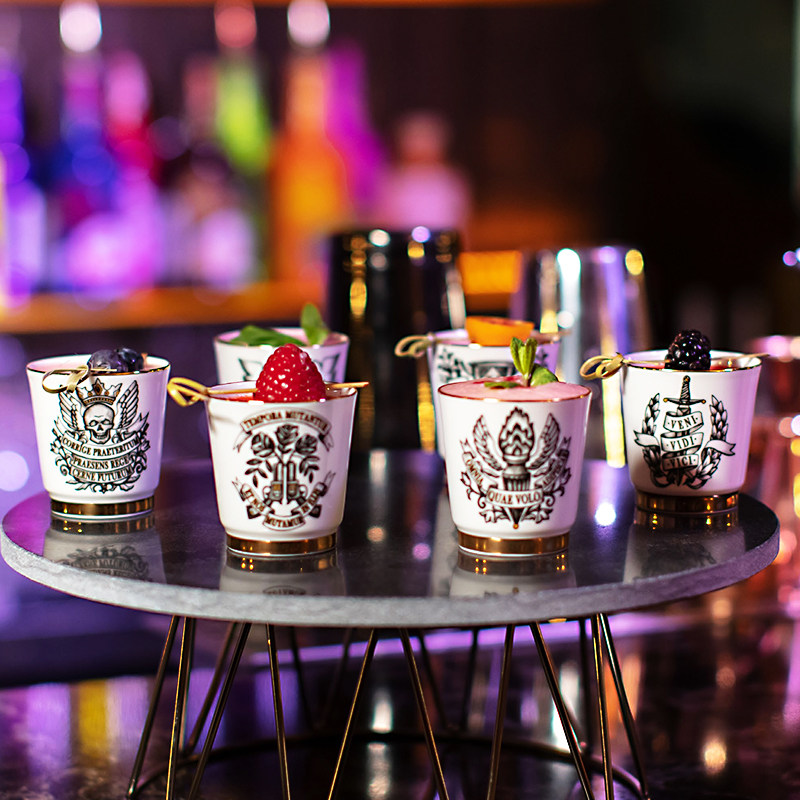 LOMONOSOV俄皇骨瓷烈酒杯6只礼盒装家用白酒杯小酒杯轻奢送礼