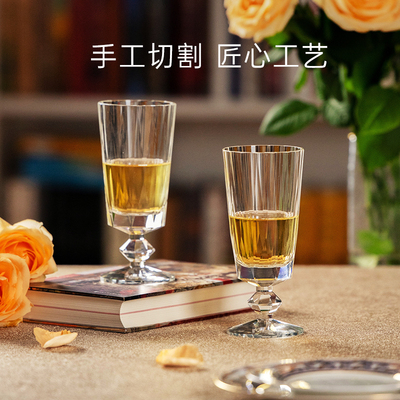 俄皇LOMONOSOV钻石系列水晶玻璃香槟杯高颜值红酒高脚杯新婚礼物