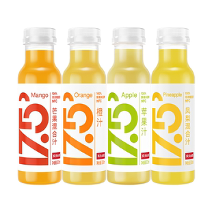 农夫山泉NFC果汁300ml*6鲜榨苹果凤梨汁橙汁