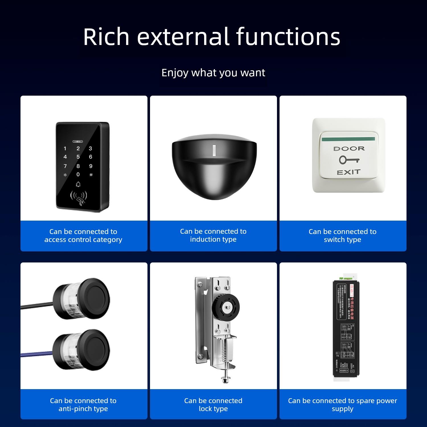 自动门控制器重型感应门150C电机整套机组电动玻璃平移门轨道门禁