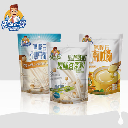 天山小哥新疆鹰嘴豆原味纯豆浆粉膳食学生代餐源头工厂旗舰店直发
