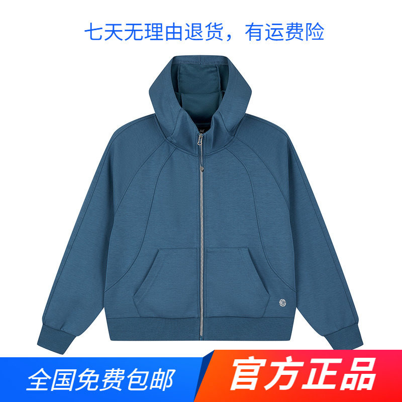 361度运动卫衣女2024春秋季新款连帽开襟卫衣宽松舒适上衣图片