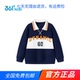 361度童装 童鞋 2025秋冬季 商场正品 新款 男中小童针织防风套头卫衣