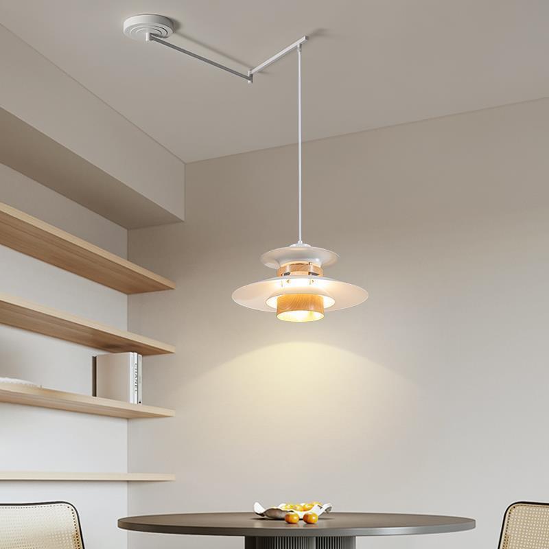 侘寂风日式复古ph5摇臂餐厅吊灯可移位餐桌吧台饭厅书房民宿灯具