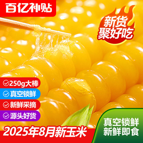 2025新鲜寻么纯正东北真空甜玉米