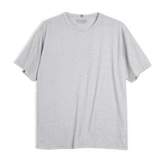 马登工装 美式休闲混纺无痕短袖T恤薄款透气纯色圆领打底汗衫男夏