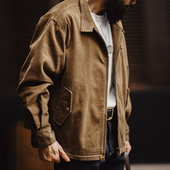 复古灯芯绒哈灵顿G9夹克阿美咔叽立领休闲外套男春季 马登工装 美式