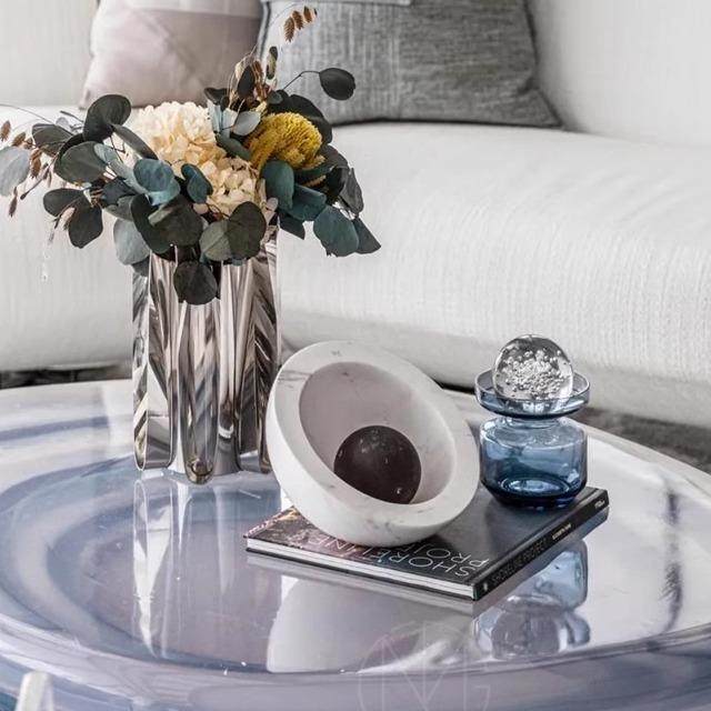 创意简约北欧大理石甜品台隔热垫水杯糕点样板间拍摄拍照水果托盘