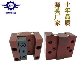 台湾六鑫数控车牀端面刀座 斜车多工位铸铁液压刀座开口订制