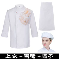 Белый фартук, шапка