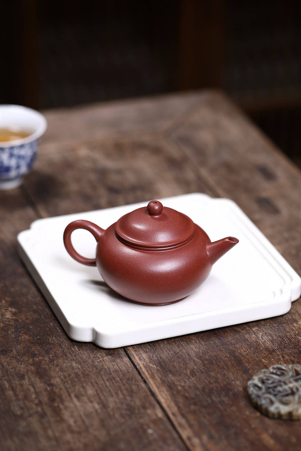 宜兴紫砂壶原矿朱泥手工制作小容量功夫茶具茶壶可断水倒立紫砂壶