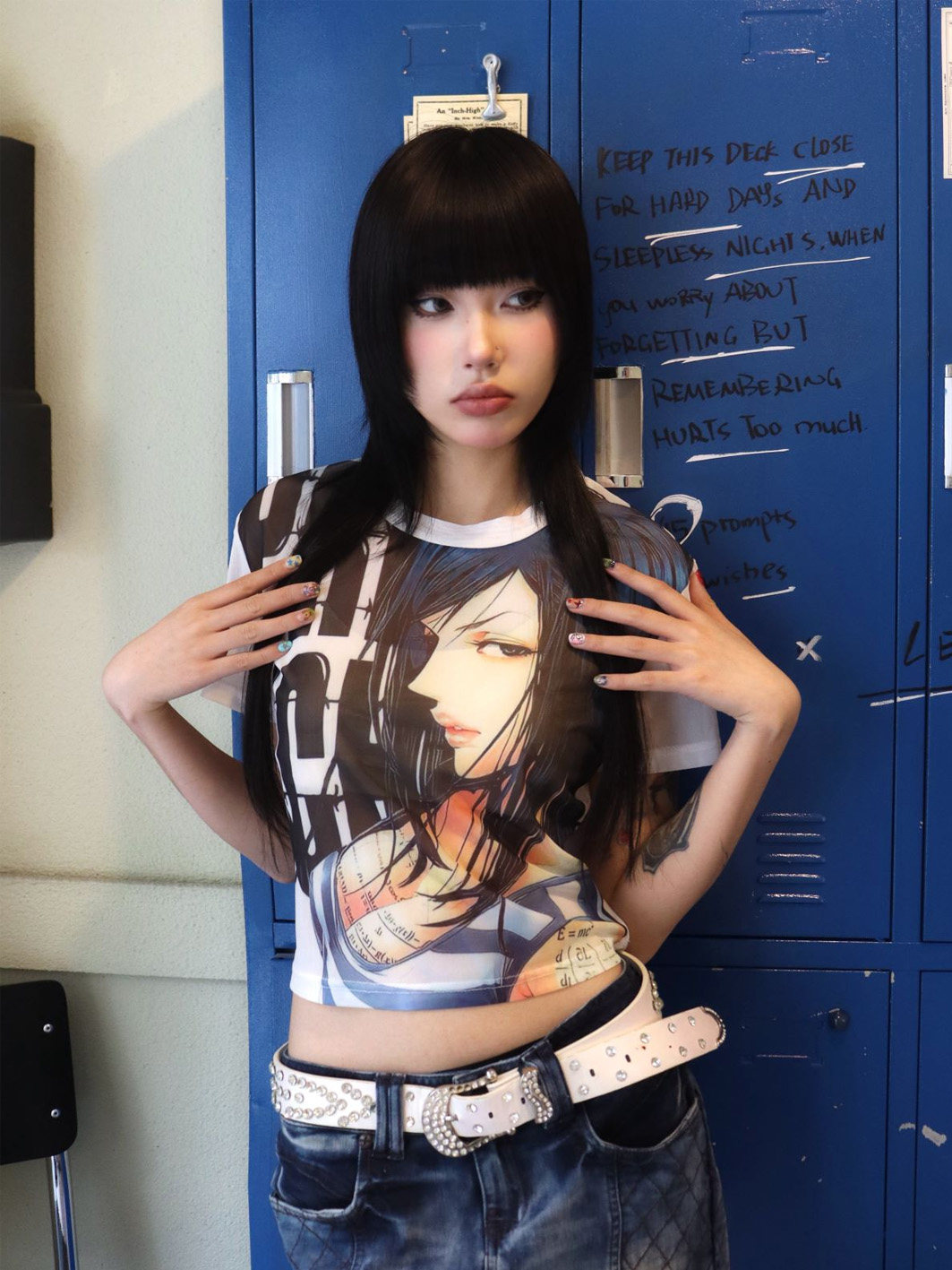 Anime Portrait Mesh Tee | Direct from China - Buy from Taobao, China | Shopme Agent