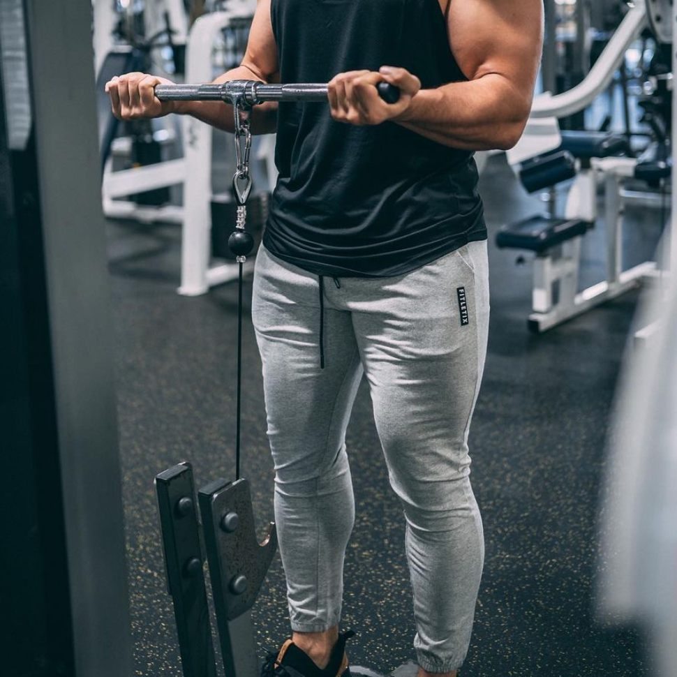 秋季运动长裤男弹力宽松健身裤户外训练篮球吸湿排汗束脚裤潮