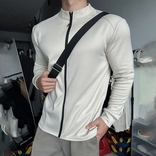 冬季 保暖德绒锁温轻量全拉链立领户外休闲抓绒衣健身训练跑步长袖