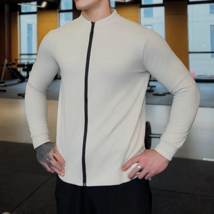 轻量夹克保暖轻量全拉链立领户外休闲抓绒衣健身跑步长袖 冬季 新款