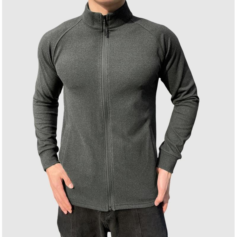 冬季保暖德绒锁温轻量全拉链立领户外休闲抓绒衣健身训练跑步长袖