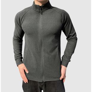冬季 保暖德绒锁温轻量全拉链立领户外休闲抓绒衣健身训练跑步长袖