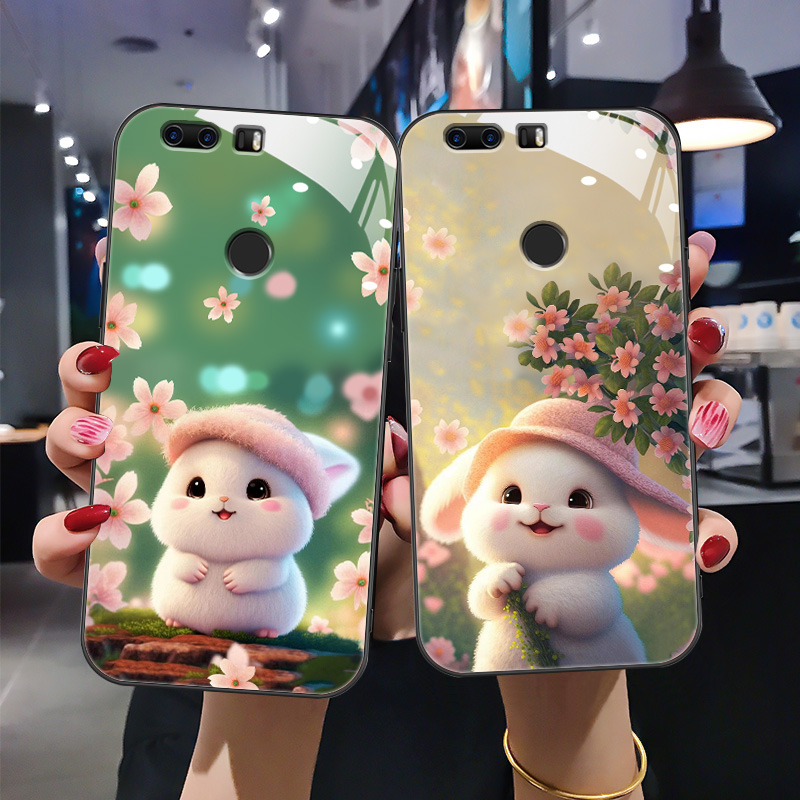 时尚卡通兔钢化玻璃壳