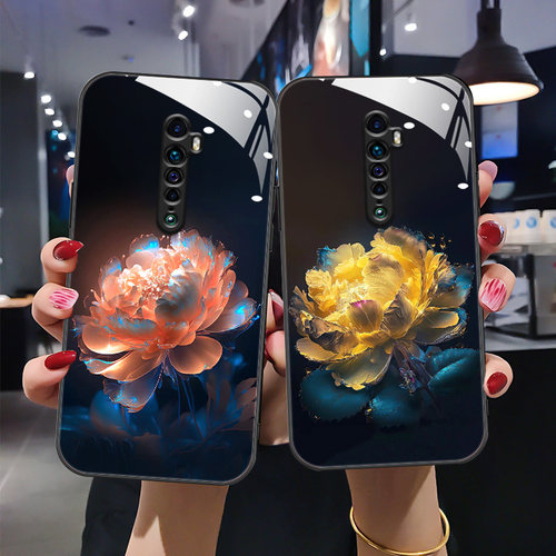 opporeno2玻璃手机壳奢华