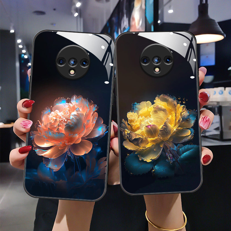 时尚高级女款钢化玻璃手机壳