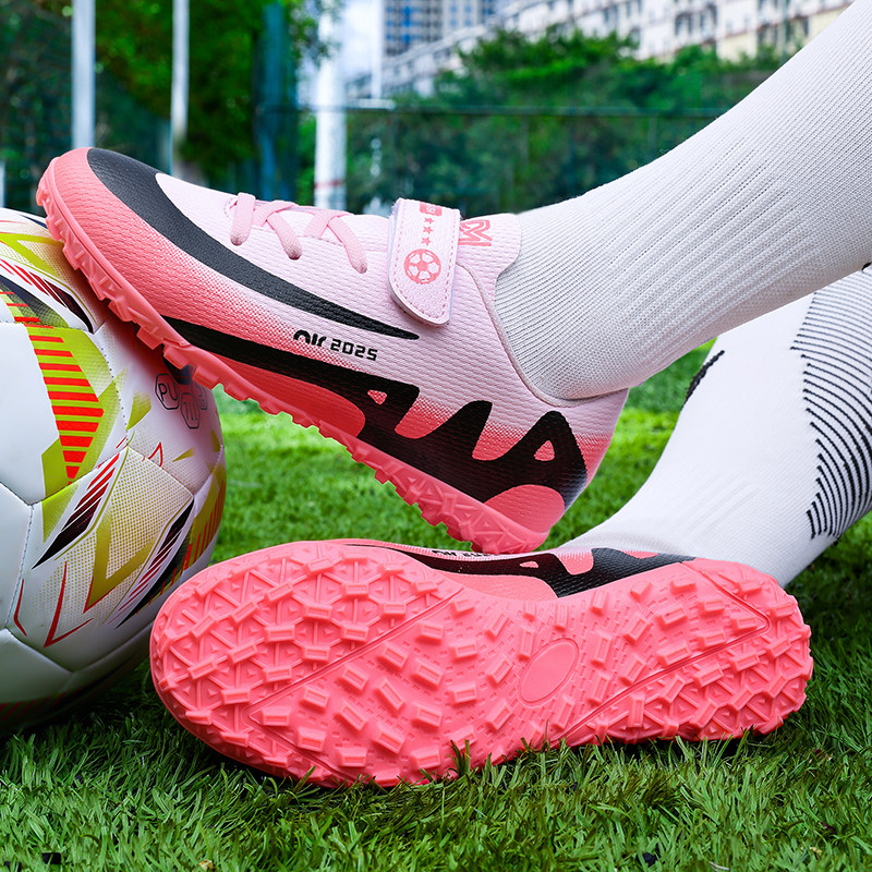儿童足球鞋碎钉初学男女童小学生专用TF短钉训练鞋c罗刺客AG长钉