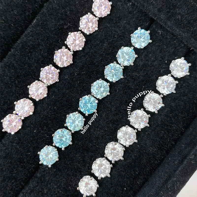 hellopuppy定制八星八箭爆闪耳蜗钉耳骨钉医用钛钢高级感百搭耳钉