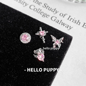 hellopuppy钛合金耳钉少女心1.2粗0.9牙口内螺旋精致耳骨钉耳蜗钉