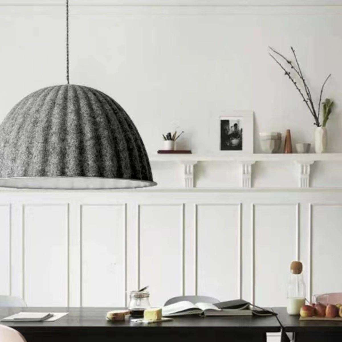 北欧餐厅火锅店吸音毛毡吊灯简约创意设计师款酒吧明宿咖啡厅吊灯