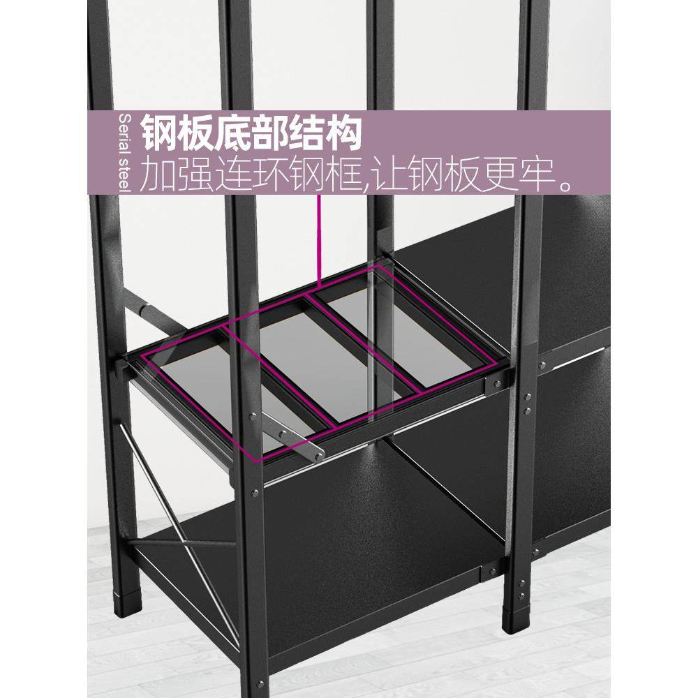 简易衣柜家用卧室折叠组装全钢板布衣柜钢管加粗出租房收纳挂