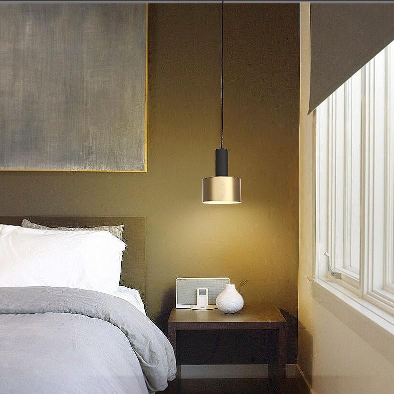 北欧卧室床头小吊灯个性创意吧台吊灯单头餐厅客厅酒店灯简约现代