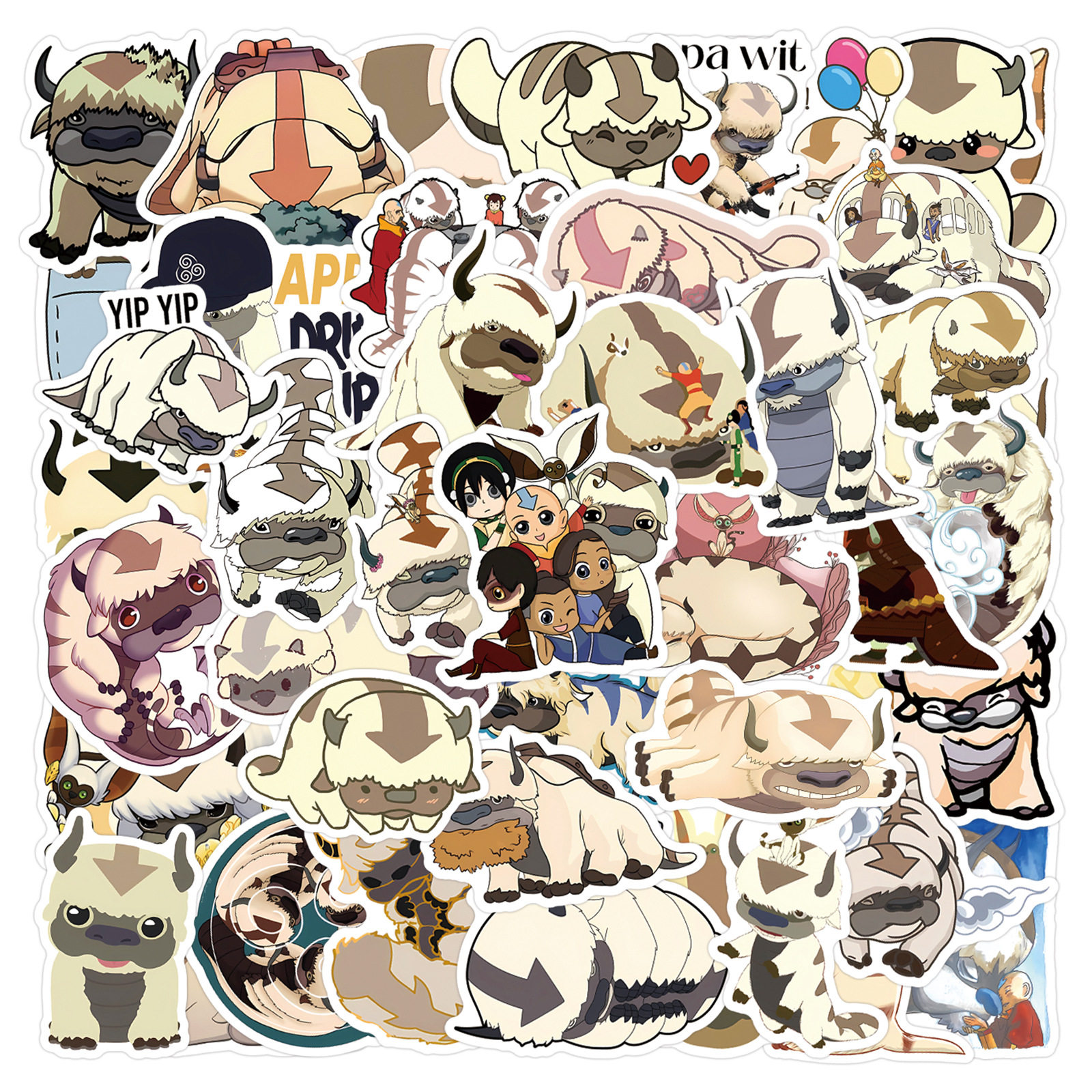 55张Appa涂鸦贴纸装饰